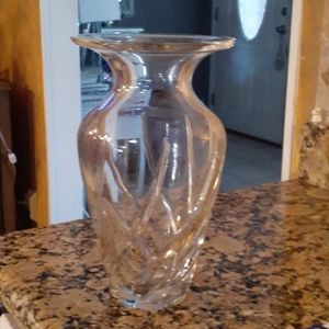 HEAVY quality glass vase